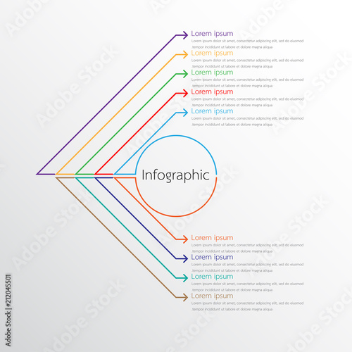 Vector infographic templates used for detailed reports. All 9 topics.