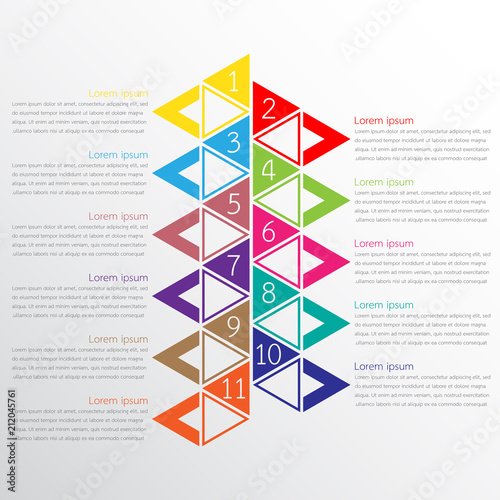 Vector infographic templates used for detailed reports. All 11 topics.