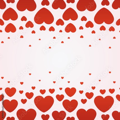Fototapeta Naklejka Na Ścianę i Meble -  Heart love shape sticker seamless pattern