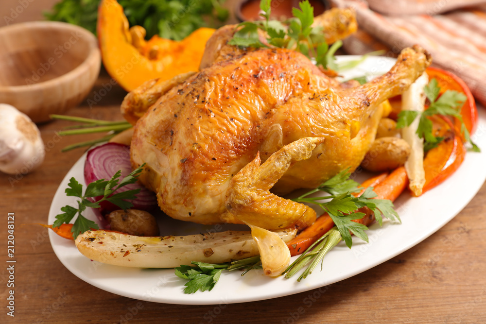 roasted chicken and vegetable roasted chicken and vegetable