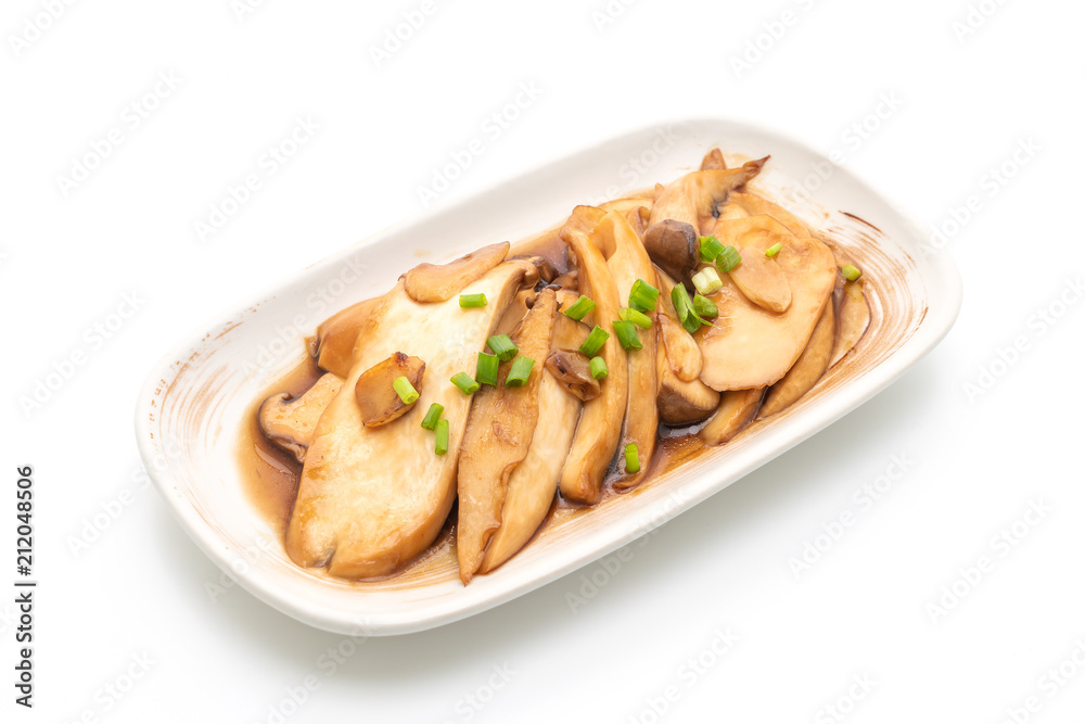 stir-fried king oyster mushroom in oyster sauce stir-fried king oyster mushroom in oyster sauce