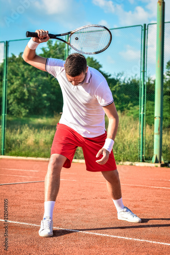 upset tennis player on tennis court © nikolaborovic88