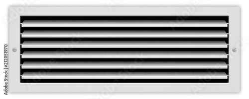 Ventilation grill isolated on white background