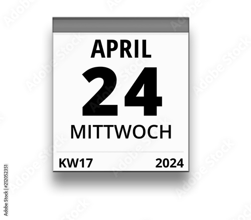 Kalender für Mittwoch, 24. APRIL 2024 (Woche 17)