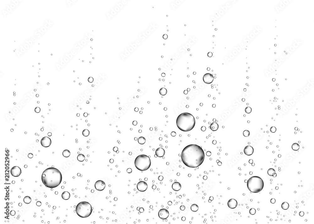 Underwater fizzing air, water or oxygen bubbles. Underwater fizzing air, water or oxygen bubbles.