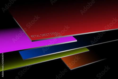 Metal sheet steel stacked scene vector abstract wallpaper backgrounds