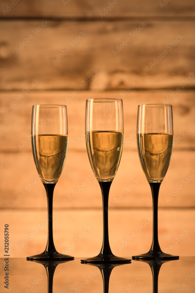glasses with champagne 