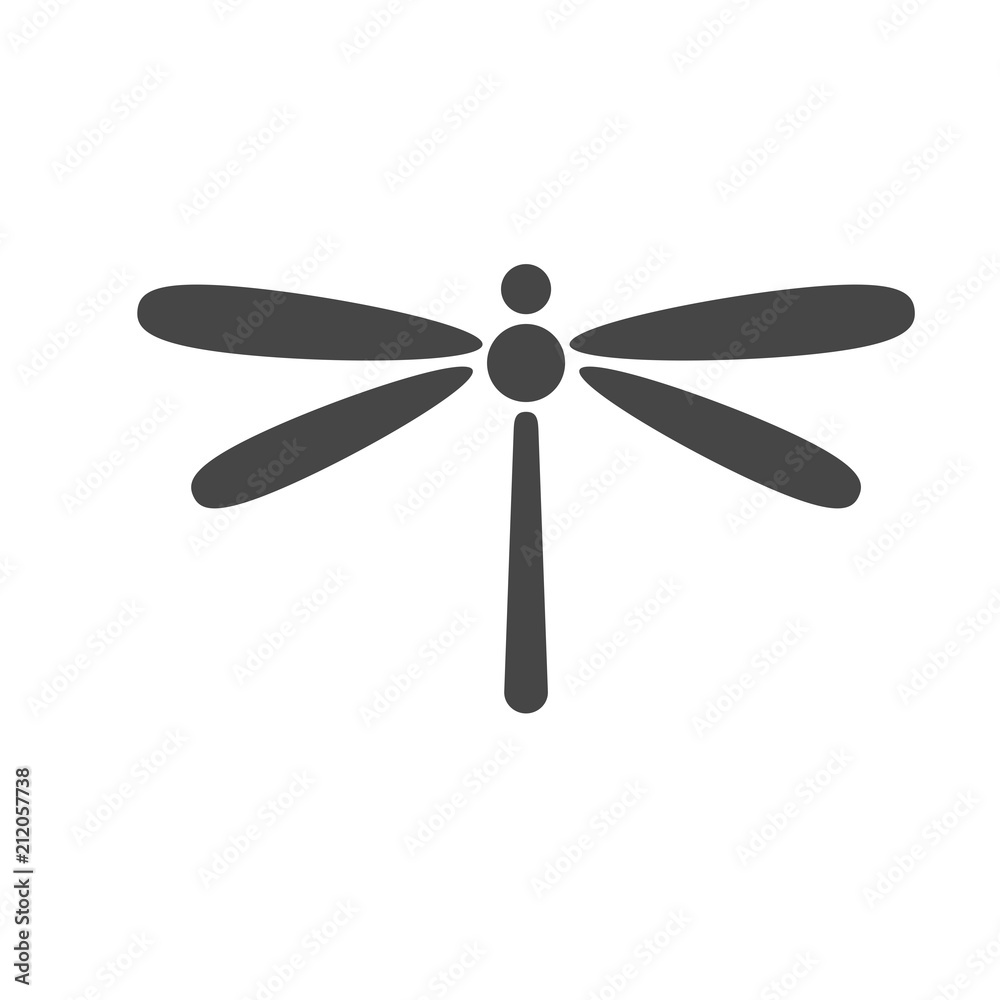Vector of dragonfly design on white background, dragonfly icon logo Vector of dragonfly design on white background, dragonfly icon logo