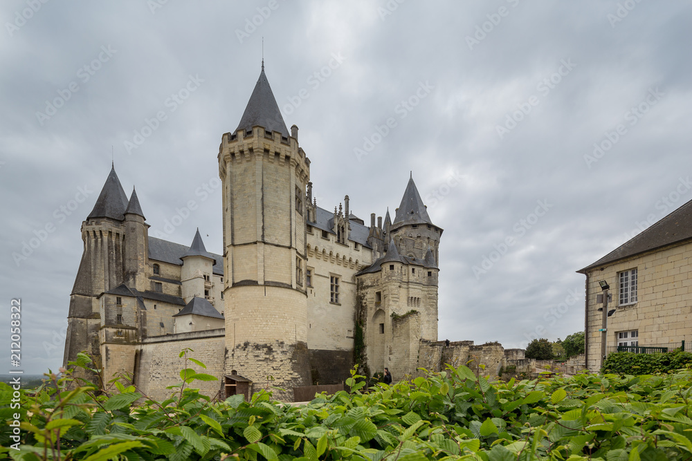 Saumur castle in Saumur,  a commune in the Maine-et-Loire department in western France