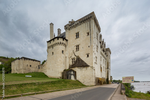 The renaissance style Chateau of Montsoreau is built directly into the riverbed in the Loire valley