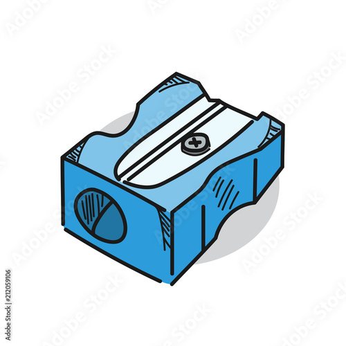 sharpener illustration on white background