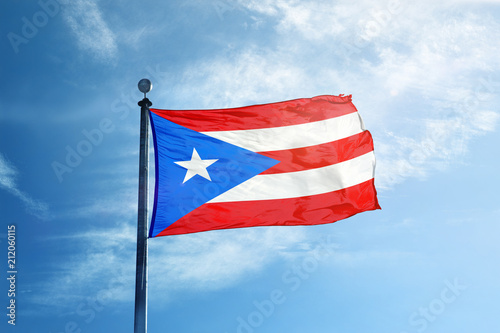 Puerto Rico flag on the mast