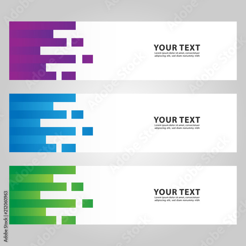 abstract modern banner background template