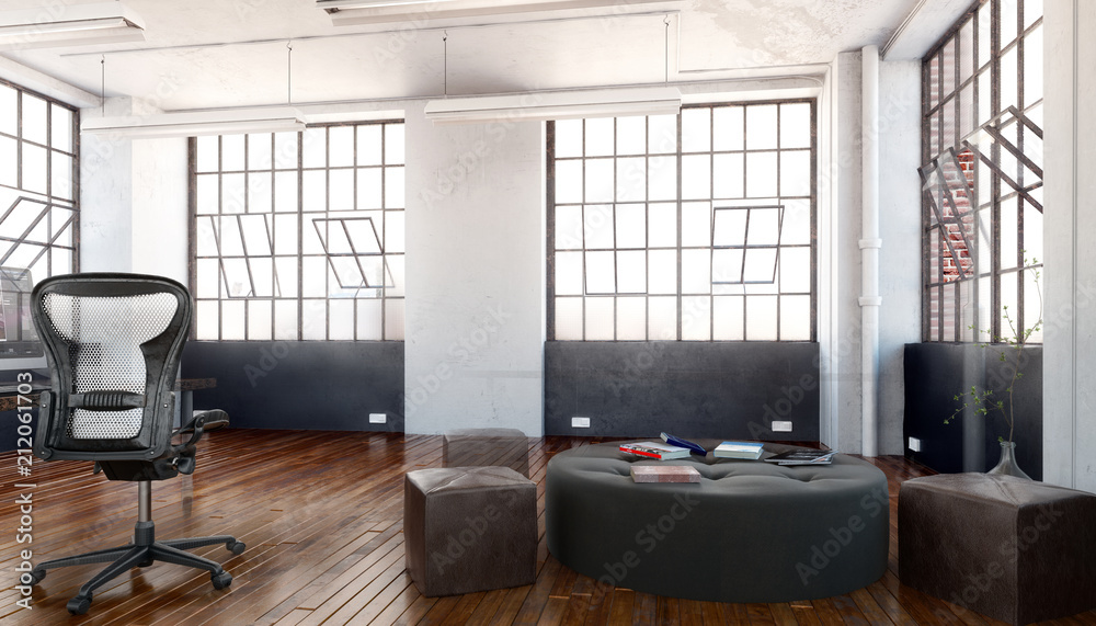 Fototapeta premium Postindustrial Office Area (concept)