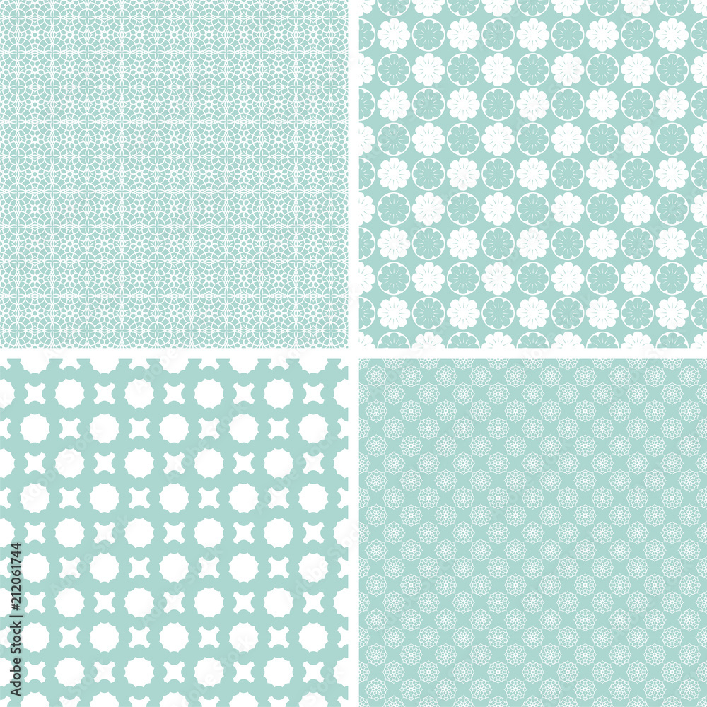 Set of cute seamless patterns Set of cute seamless patterns