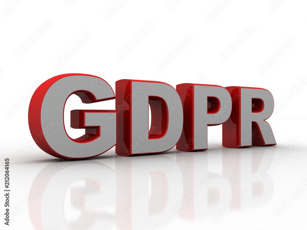 3d rendering General Data Protection Regulation
