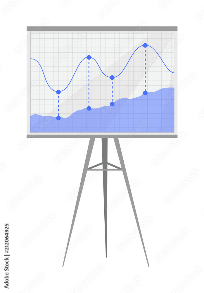 Diagram on Whiteboard Poster Vector Illustration Stock Adobe Stock
