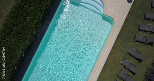 Mas piscine vue du ciel