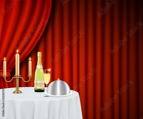 Restaurant poster banner vector design template