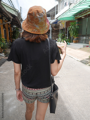 View of the market in Thailand