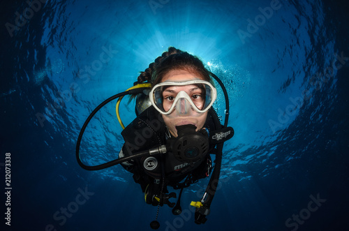 Scuba woman