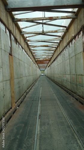 Inside a road bridge in New Zealand