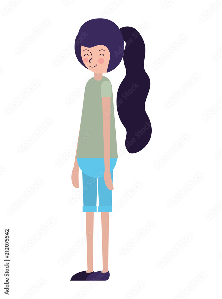 beautiful and young woman character vector illustration design beautiful and young woman character vector illustration design
