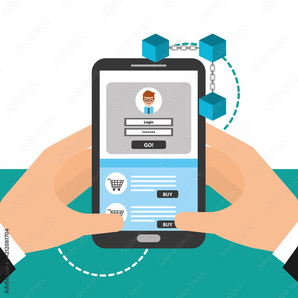 hands holding smartphone virtual wallet login blockchain hands holding smartphone virtual wallet login blockchain