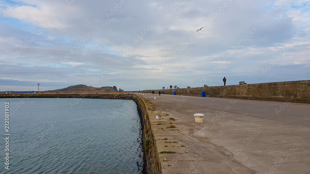 Howth pier - a beautiful peninsula and small suburb od Dublin