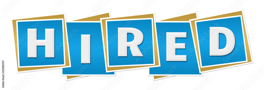 Hired Blue Blocks Hired Blue Blocks