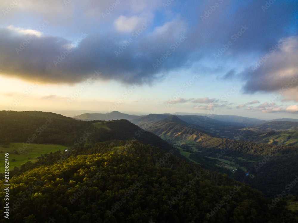 Mountain Range at Sunset - 2