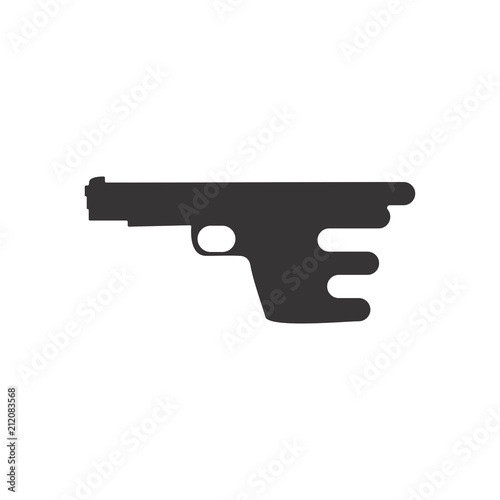 Weapon logo. Gun Icon. Rifle and Pistol symbol. Vector eps 08.