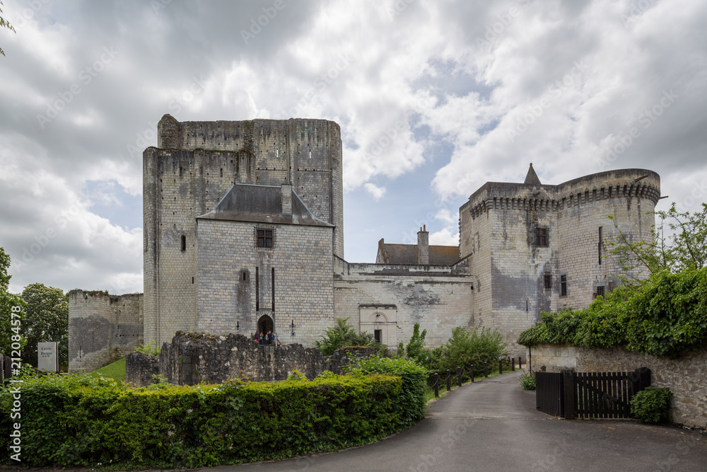 Loches castle with it's famous dungeon museum featuring one of the most extensive  collections of medieval armour in France