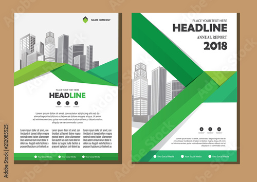 design cover book brochure flyer layout annual report business template 