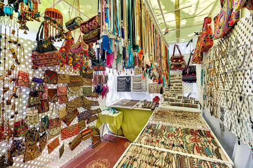 Hippy market of Ibiza Island. Spain