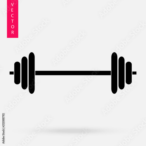 Vector barbell icon