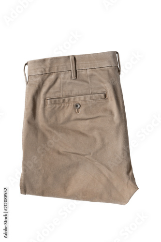 Folded pants isolated