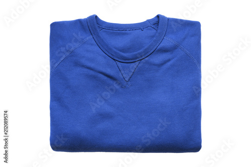Folded sweatshirt isolated