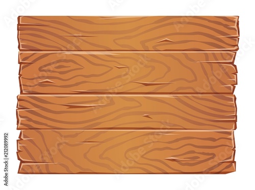 Wooden boards texture clipart. Old wooden planks side by side. Flat vector illustration. Isolated on white background.