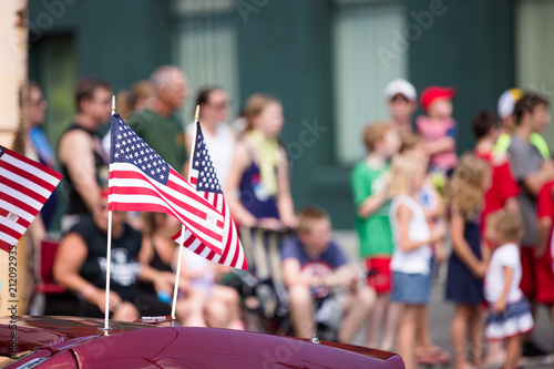 Fototapeta American Flag, Fourth of July Parade