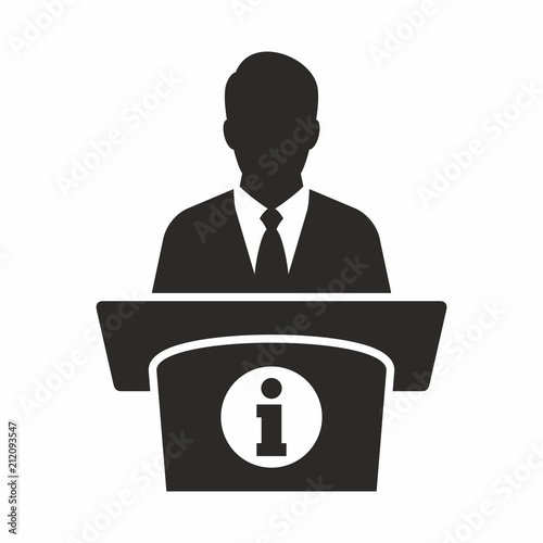 Information desk vector icon