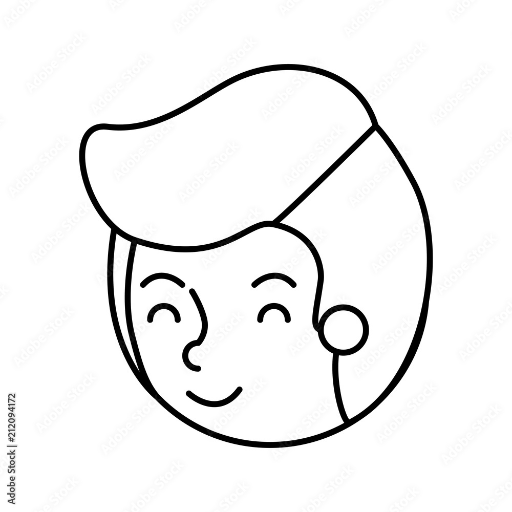 young man avatar head character vector illustration design young man avatar head character vector illustration design