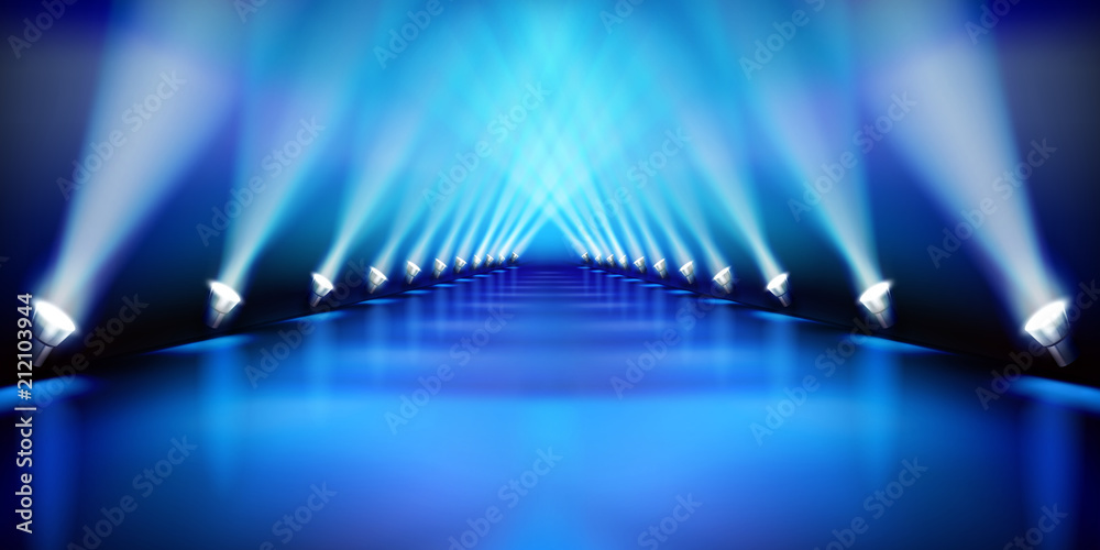 Baocicco Empty Runway Before a Fashion Show Blue Backdrop 10x8ft  Photography Background Spotlight Ca…See more Baocicco Empty Runway Before a  Fashion