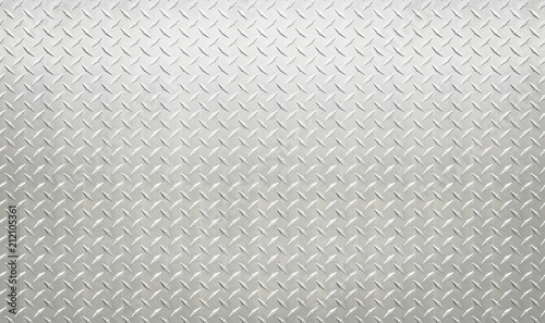 White silver industrial wall diamond steel pattern background