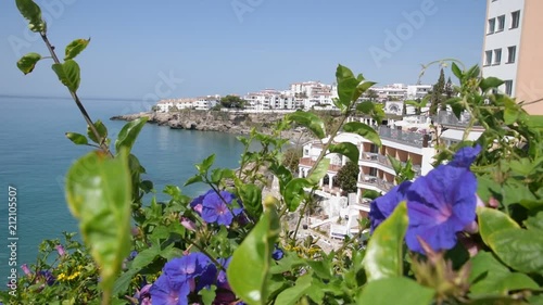 Nerja view from the balcony of europe