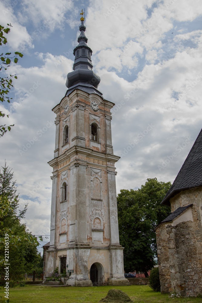 Fototapeta premium Gothic church in Plesivec, Slovakia