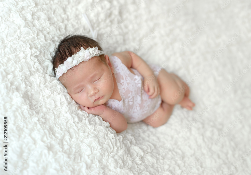 sleeping newborn baby girl sleeping newborn baby girl