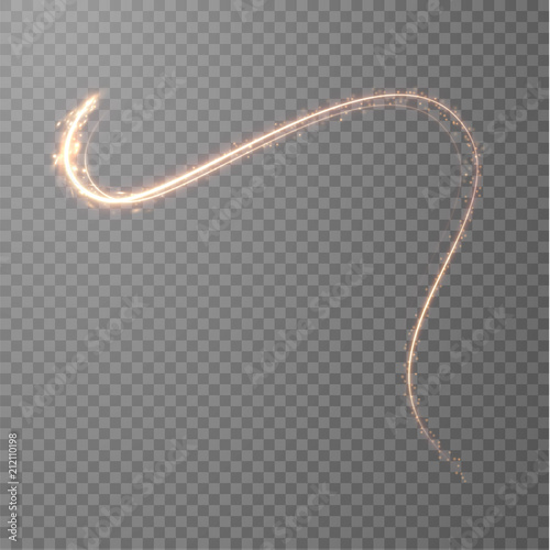 Golden shiny lines vector background. EPS10