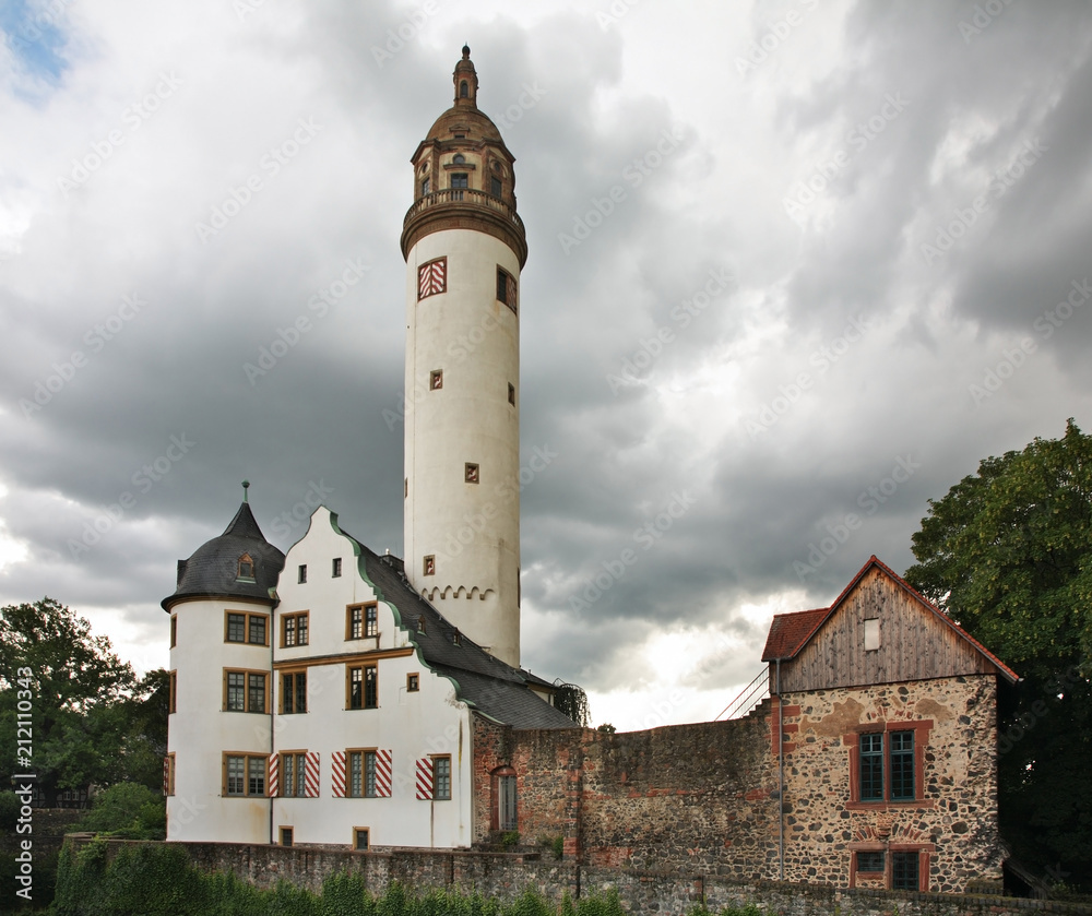 Altes Schlossat (Old castle) in Hochst (district of Frankfurt am Main). Germany