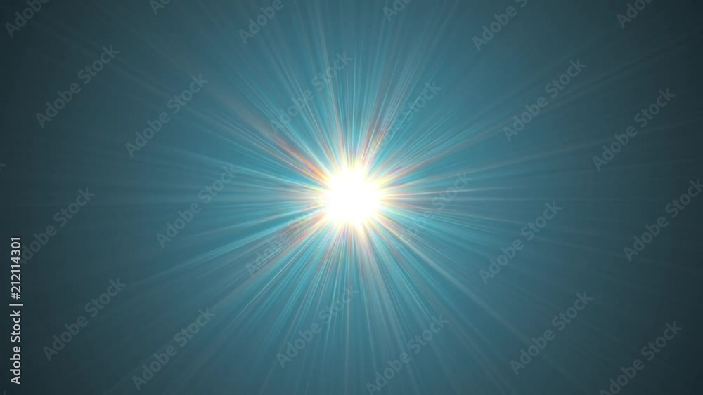 central star shine rotating optical lens flares shiny bokeh seamless loop animation art background - new quality natural lighting lamp rays effect dynamic colorful bright video footage